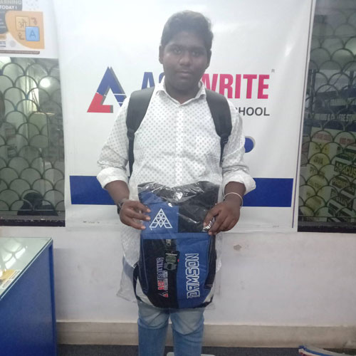 Happy student